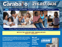 Tablet Screenshot of caraballoheating.com